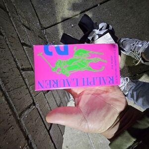 Ralph Lauren Pink and Green Reptile Accessory